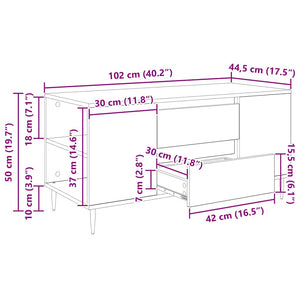 Τραπεζάκι σαλονιού Artisan Oak 102 x 44,5 x 50 εκ