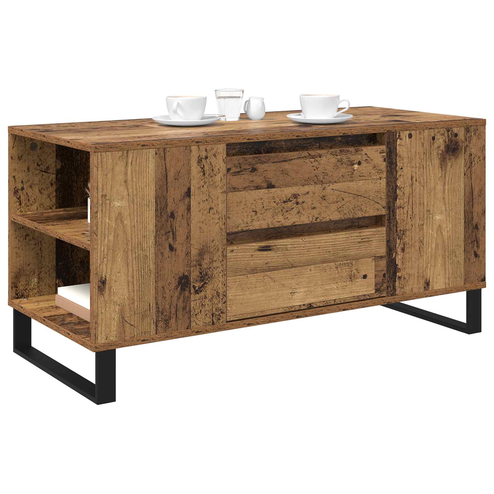 Τραπεζάκι σαλονιού Παλιό Ξύλο 102 x 44,5 x 50 εκ - Pakobazaar