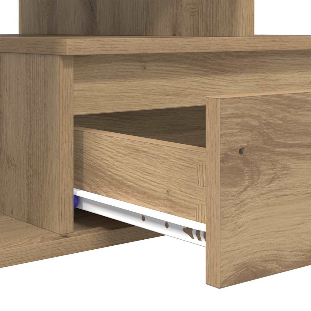 Τραπεζάκι σαλονιού με συρτάρι Artisan Oak 90 x 49 x 45 εκ - Pakobazaar