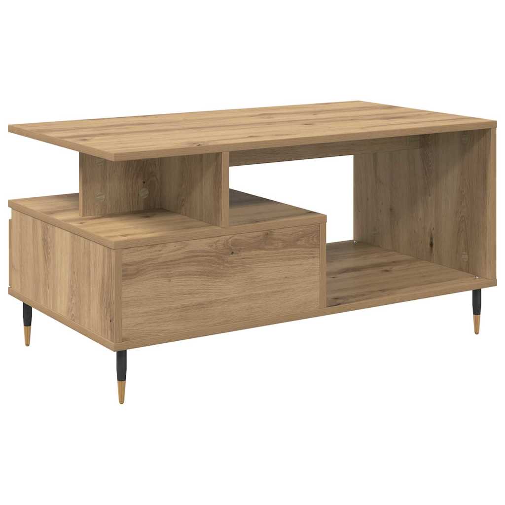 Τραπεζάκι σαλονιού με συρτάρι Artisan Oak 90 x 49 x 45 εκ - Pakobazaar