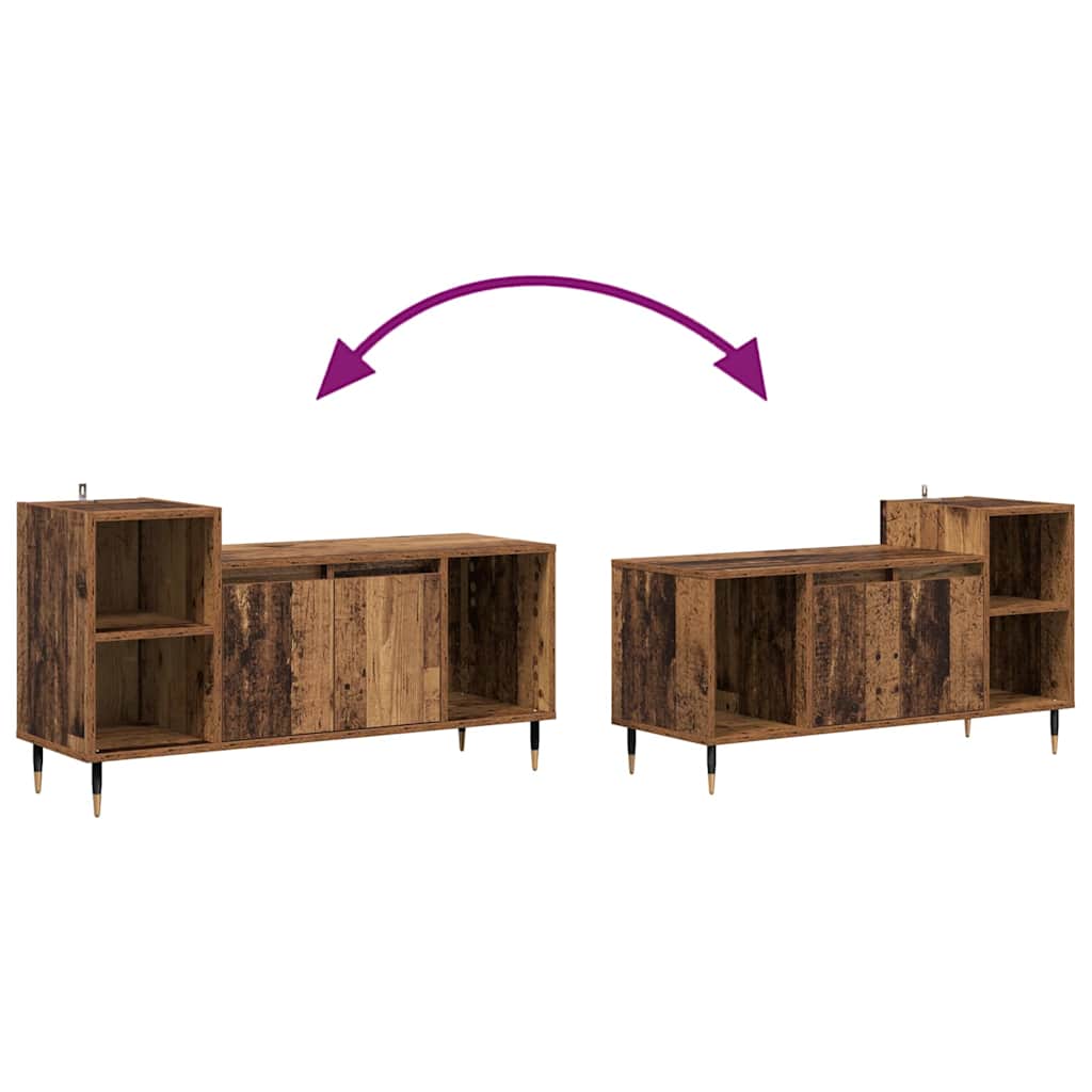 Ντουλάπι TV Παλιό Ξύλο 100 x 35 x 55 εκ Επεξεργασμένο ξύλο