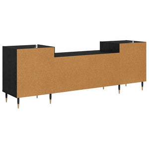 Ντουλάπι TV Μαύρη Οξυά 160 x 35 x 55 εκ. Επεξεργασμένο ξύλο - Pakobazaar