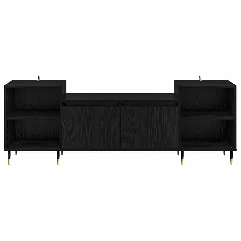Ντουλάπι TV Μαύρη Οξυά 160 x 35 x 55 εκ. Επεξεργασμένο ξύλο - Pakobazaar
