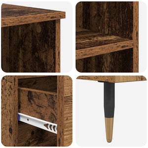 Highboard Παλιό Ξύλο 40 x 36 x 110 εκ. Επεξεργασμένο Ξύλο