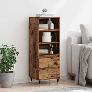 Highboard Παλιό Ξύλο 40 x 36 x 110 εκ. Επεξεργασμένο Ξύλο