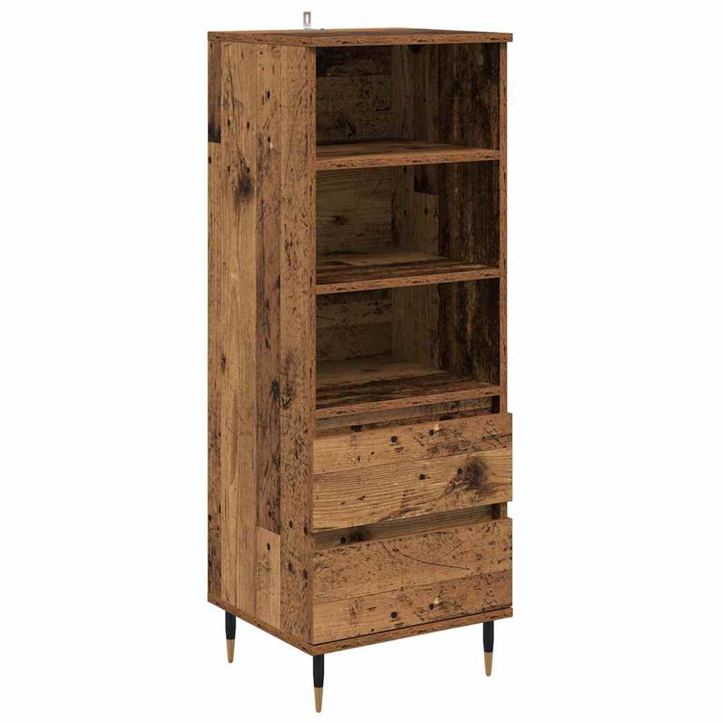 Highboard Παλιό Ξύλο 40 x 36 x 110 εκ. Επεξεργασμένο ξύλο