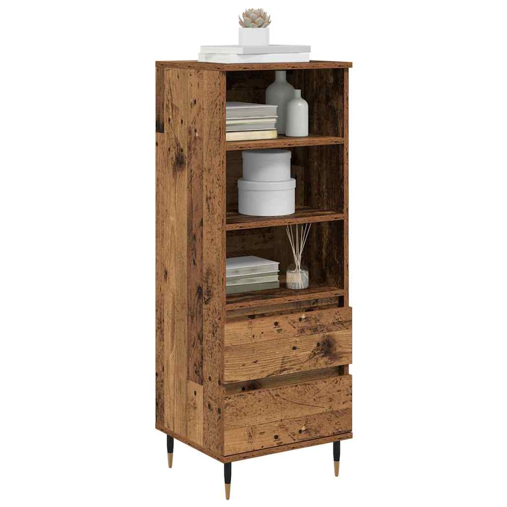 Highboard Παλιό Ξύλο 40 x 36 x 110 εκ. Επεξεργασμένο ξύλο