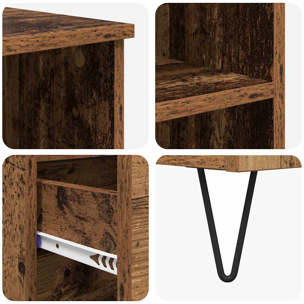 Highboard Παλιό Ξύλο 40 x 36 x 110 εκ. Επεξεργασμένο ξύλο