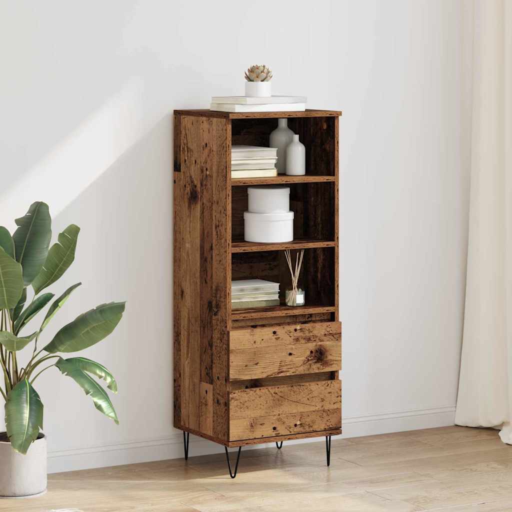 Highboard Παλιό Ξύλο 40 x 36 x 110 εκ. Επεξεργασμένο ξύλο