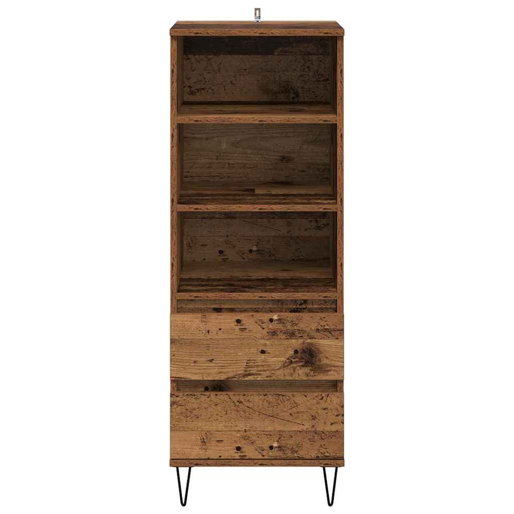 Highboard Παλιό Ξύλο 40 x 36 x 110 εκ. Επεξεργασμένο ξύλο