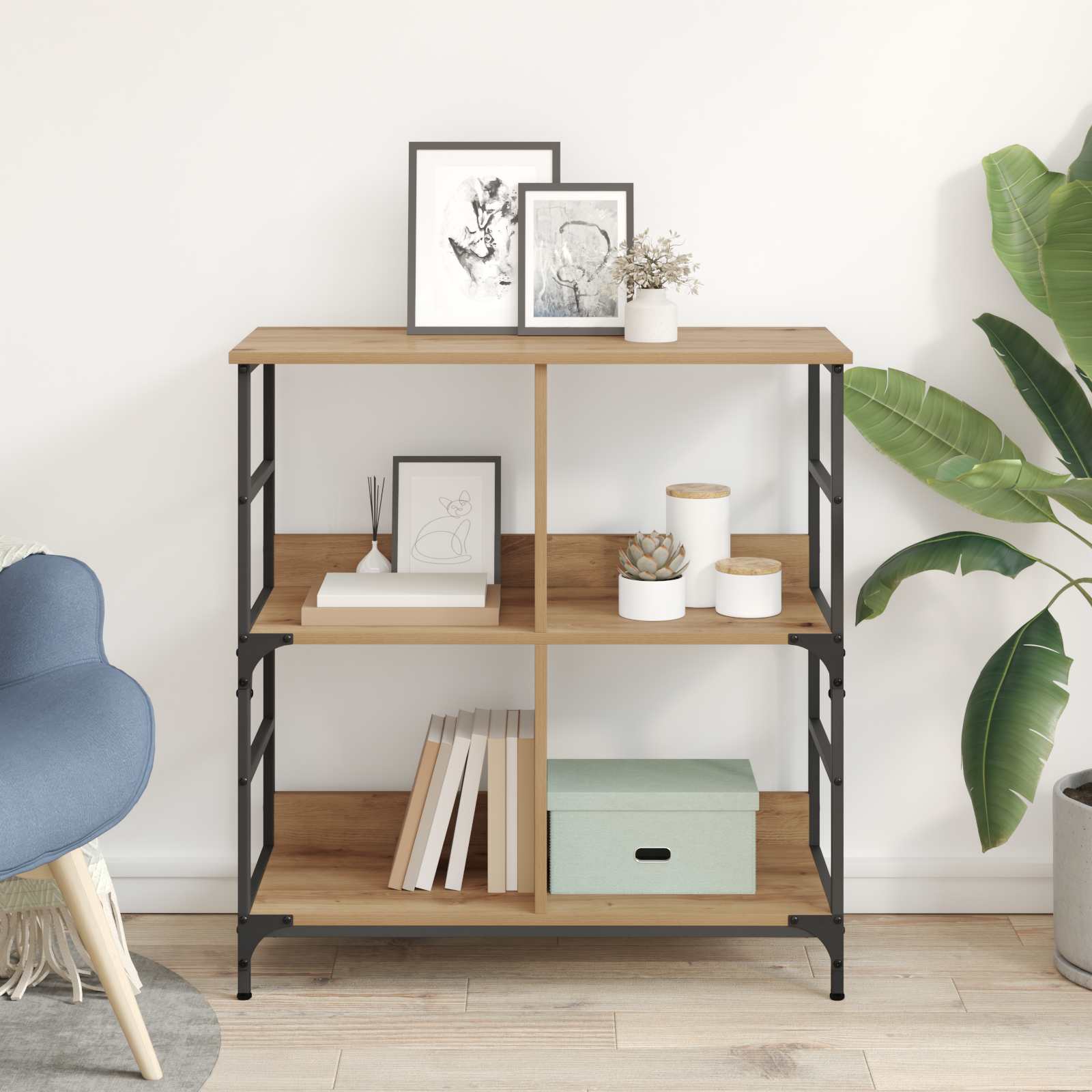 Ράφι Βιβλίων artisan δρυς 78.5 x 33 x 82 εκ Επεξεργασμένο ξύλο - Pakobazaar
