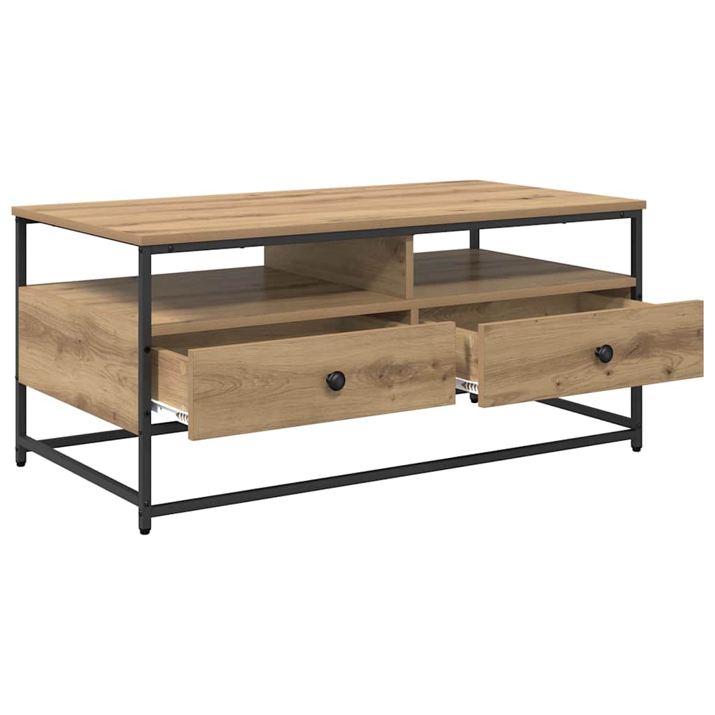 Τραπεζάκι σαλονιού με συρτάρι Artisan Oak 100 x 51 x 45 cm - Pakobazaar