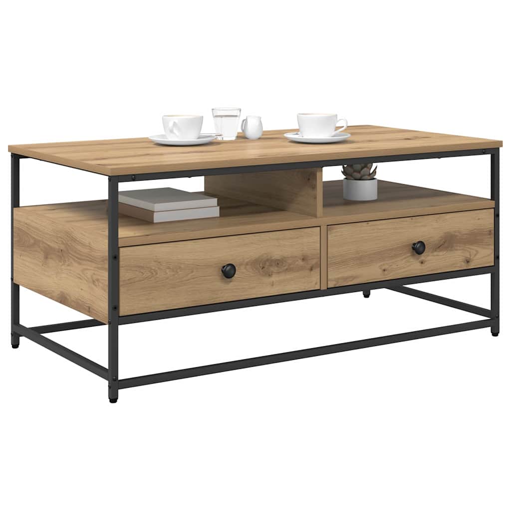 Τραπεζάκι σαλονιού με συρτάρι Artisan Oak 100 x 51 x 45 cm - Pakobazaar