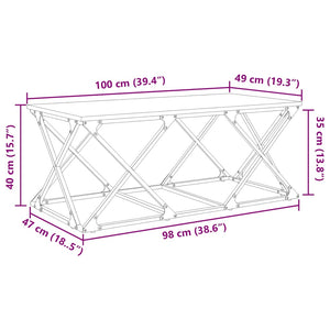 Τραπεζάκι σαλονιού Artisan Oak 100 x 49 x 40 εκ