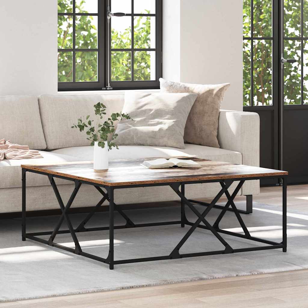 Τραπεζάκι σαλονιού Παλιό Ξύλο 100 x 100 x 40 cm - Pakobazaar
