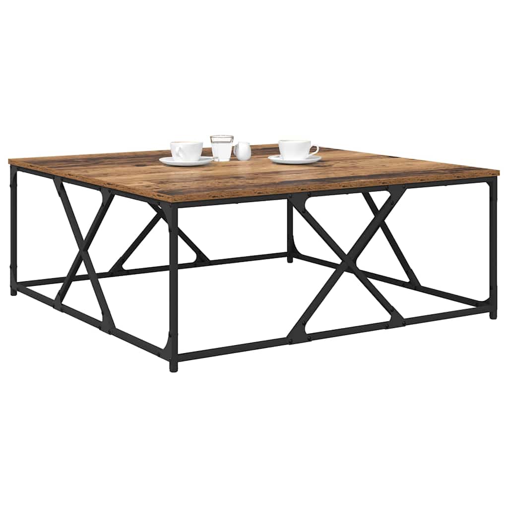 Τραπεζάκι σαλονιού Παλιό Ξύλο 100 x 100 x 40 cm - Pakobazaar