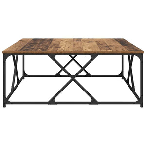 Τραπεζάκι σαλονιού Παλιό Ξύλο 100 x 100 x 40 cm - Pakobazaar