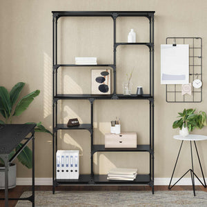 Ράφι Βιβλίων Μαύρη Οξυά 99 x 35,5 x 176 cm Επεξεργασμένο ξύλο - Pakobazaar