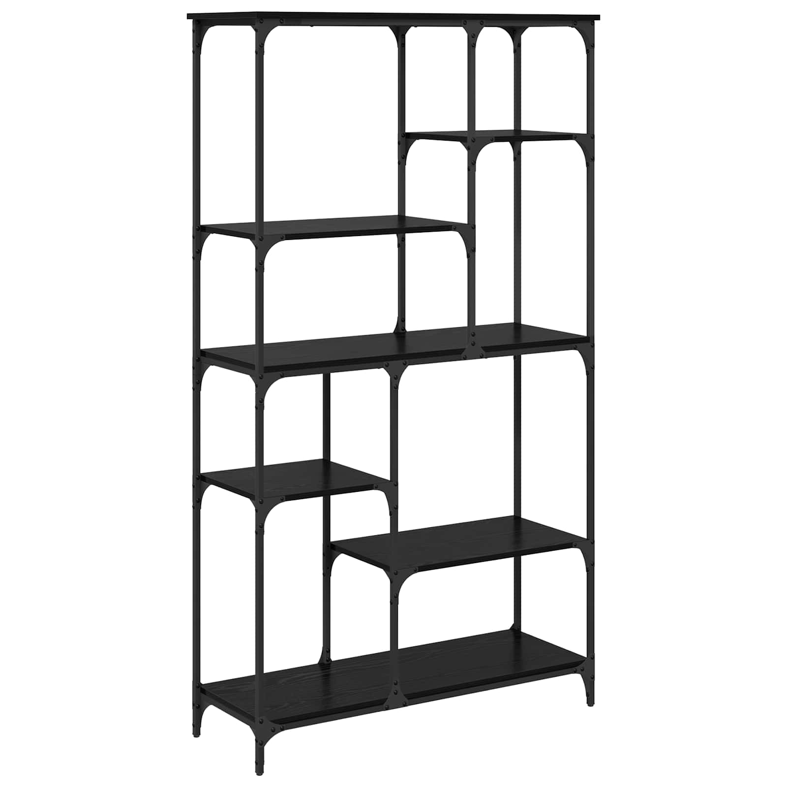 Ράφι Βιβλίων Μαύρη Οξυά 99 x 35,5 x 176 cm Επεξεργασμένο ξύλο - Pakobazaar