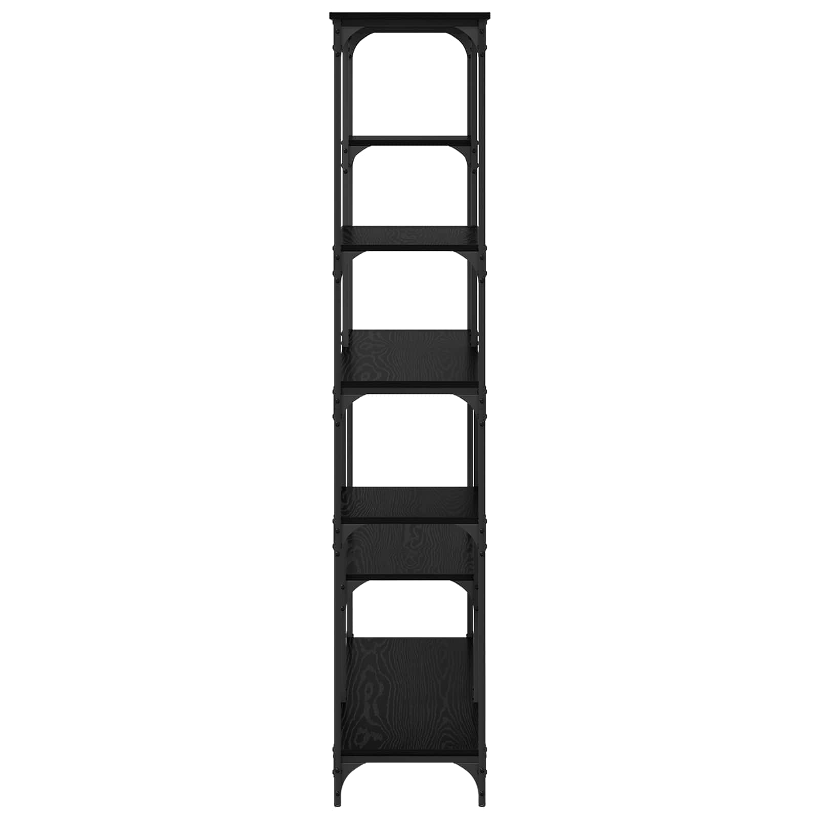 Ράφι Βιβλίων Μαύρη Οξυά 99 x 35,5 x 176 cm Επεξεργασμένο ξύλο - Pakobazaar