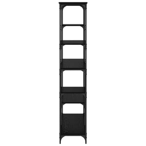 Ράφι Βιβλίων Μαύρη Οξυά 99 x 35,5 x 176 cm Επεξεργασμένο ξύλο - Pakobazaar