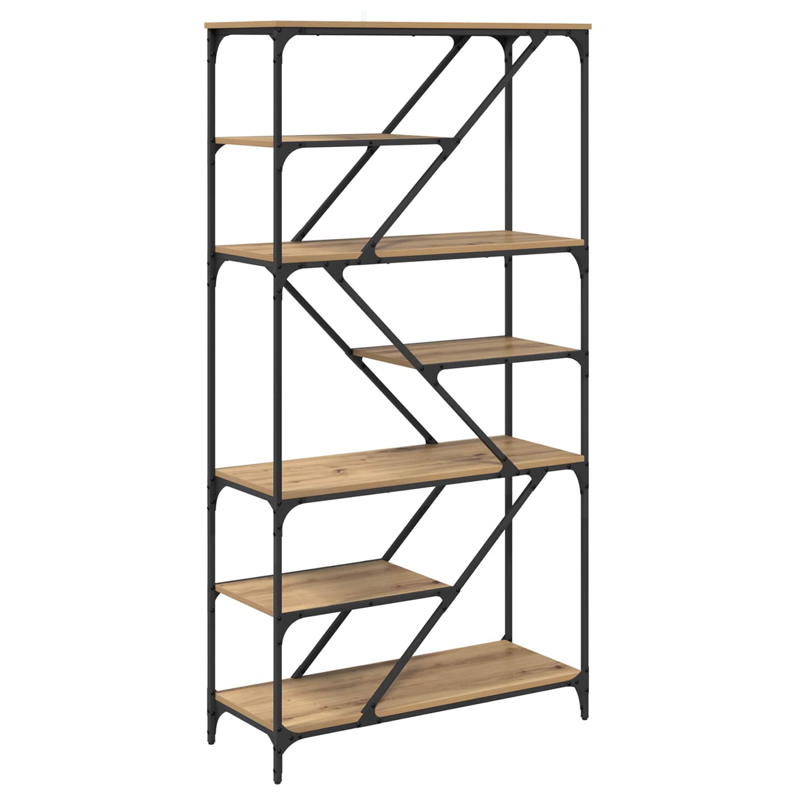 Ράφι Βιβλίων Artisan Oak 91 x 36 x 176 εκ Επεξεργασμένο ξύλο - Pakobazaar