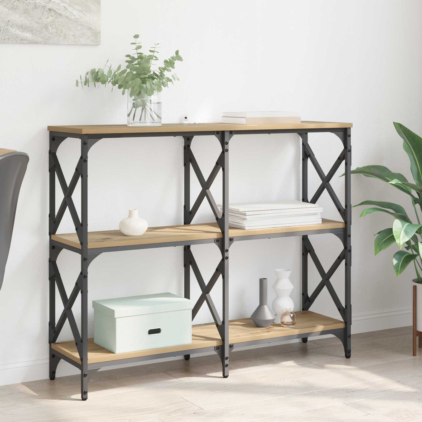 Τραπέζι κονσόλας Artisan Oak 100 x 28 x 80,5 εκ. - Pakobazaar