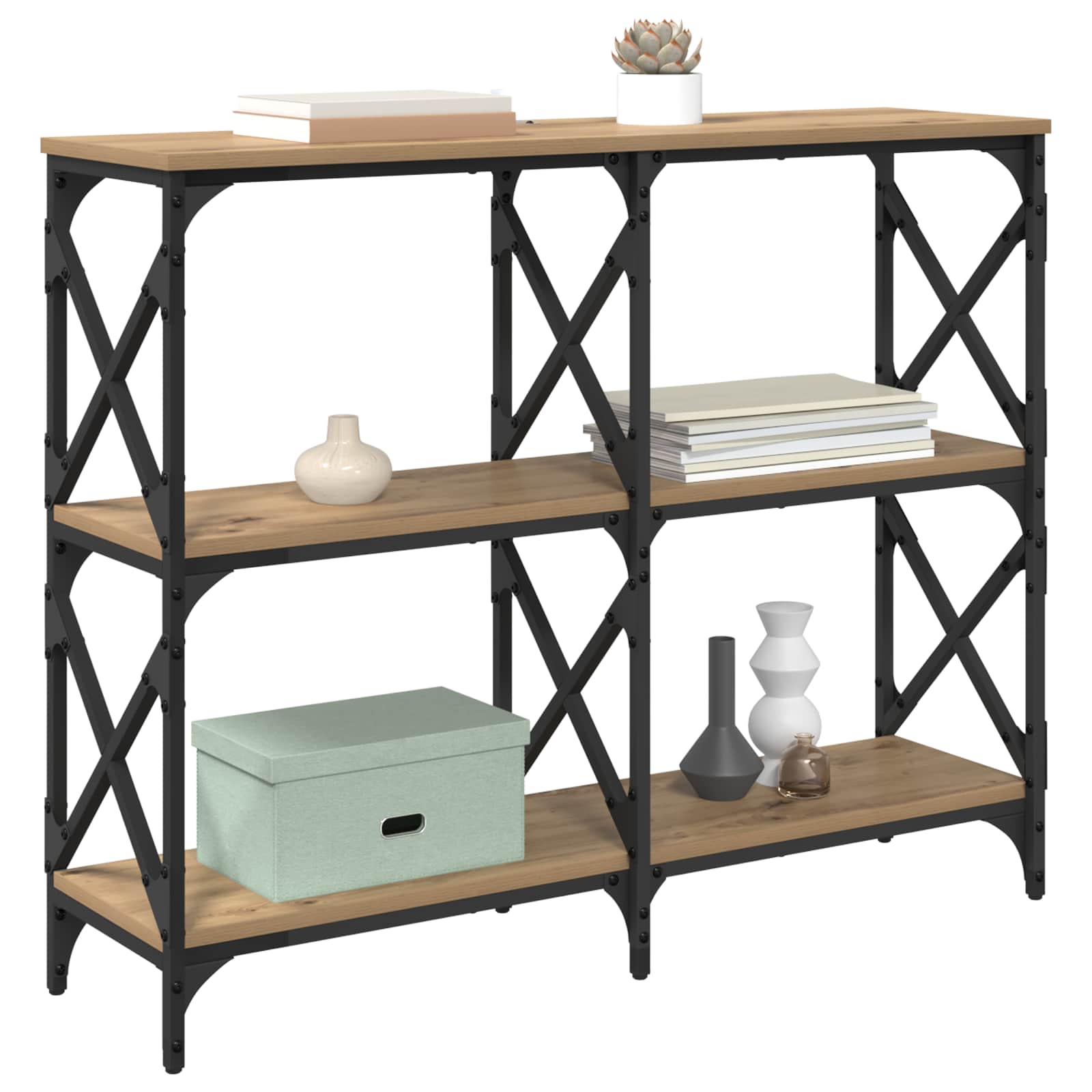 Τραπέζι κονσόλας Artisan Oak 100 x 28 x 80,5 εκ. - Pakobazaar