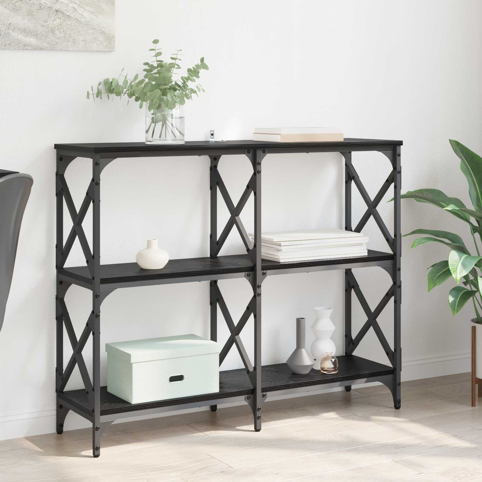 Τραπέζι κονσόλας Μαύρη Οξυά 100 x 28 x 80,5 εκ. - Pakobazaar