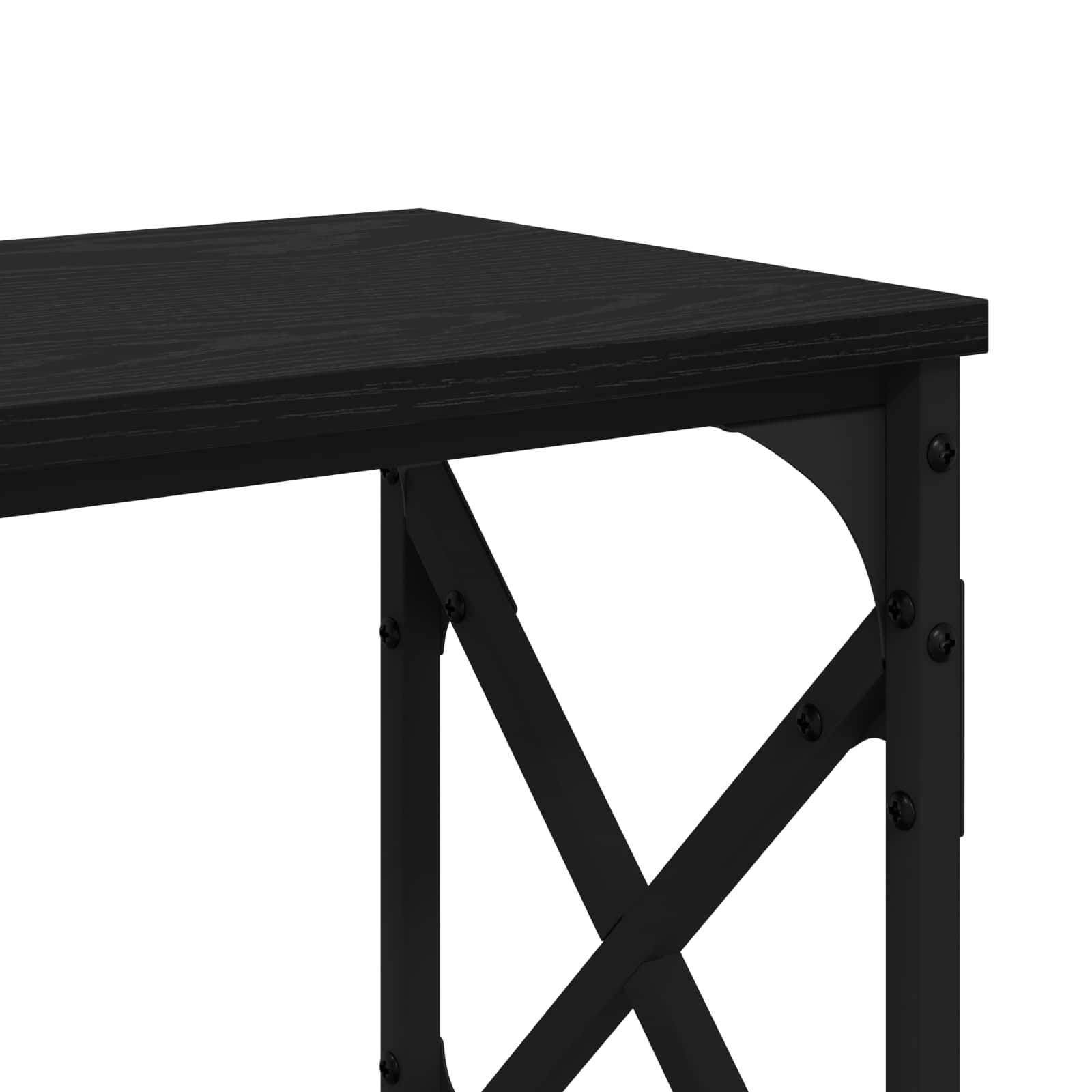 Τραπέζι κονσόλας Μαύρη Οξυά 156 x 28 x 80,5 εκ. - Pakobazaar