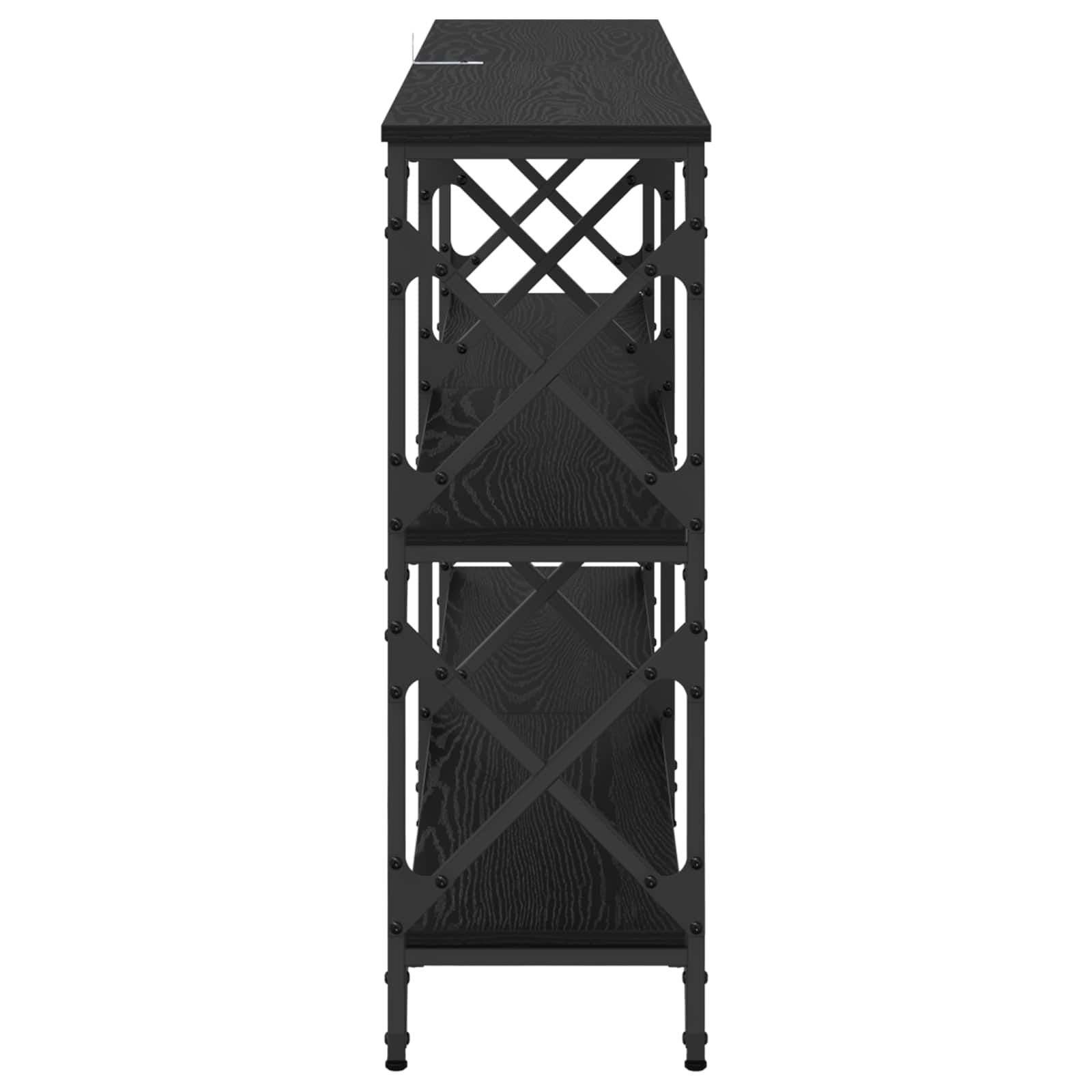Τραπέζι κονσόλας Μαύρη Οξυά 156 x 28 x 80,5 εκ. - Pakobazaar