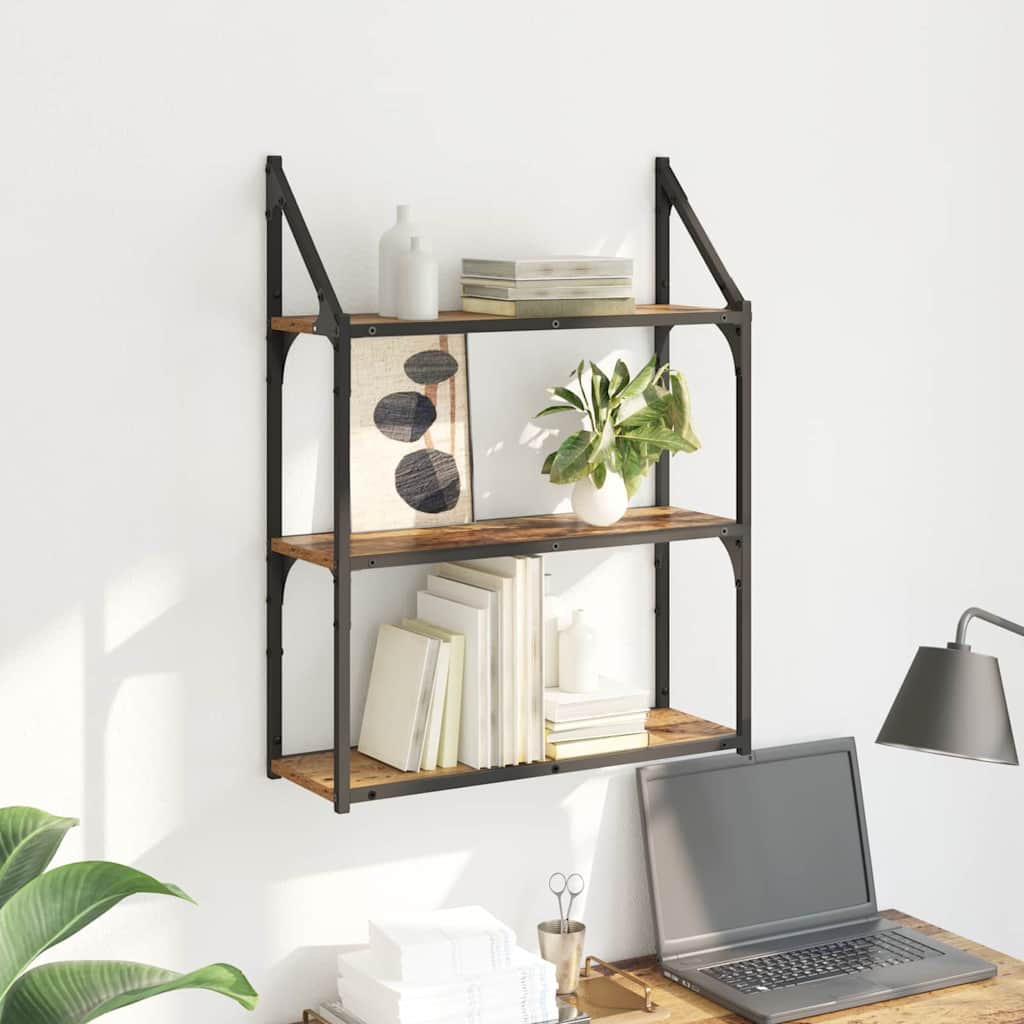 Ράφι Τοίχου Παλιό Ξύλο 60 x 21 x 78,5 cm Επεξεργασμένο ξύλο - Pakobazaar