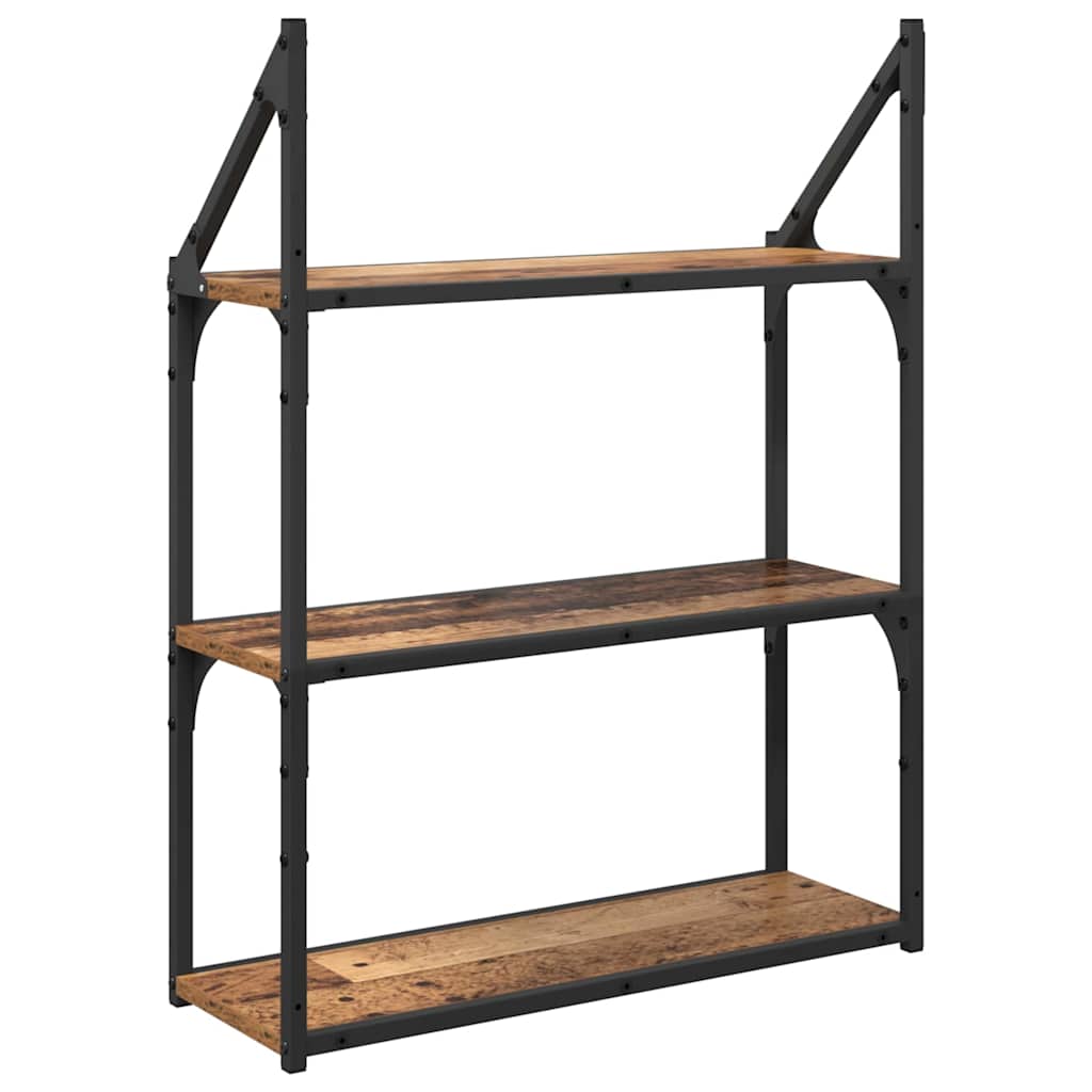 Ράφι Τοίχου Παλιό Ξύλο 60 x 21 x 78,5 cm Επεξεργασμένο ξύλο - Pakobazaar