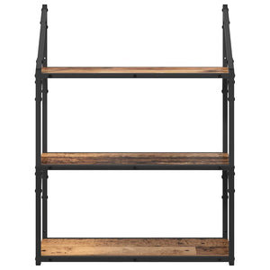 Ράφι Τοίχου Παλιό Ξύλο 60 x 21 x 78,5 cm Επεξεργασμένο ξύλο - Pakobazaar