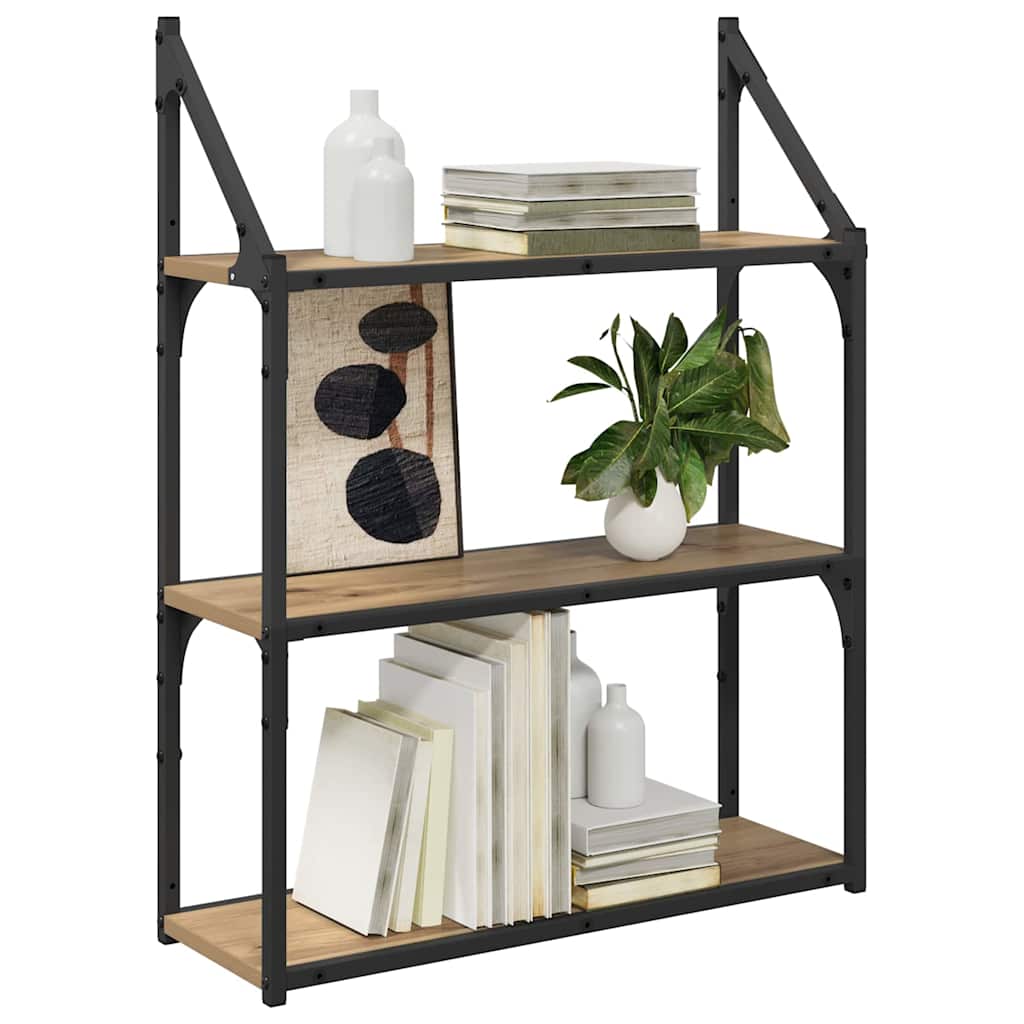 Ράφι Τοίχου Artisan Oak 60 x 21 x 78,5 cm Επεξεργασμένο ξύλο - Pakobazaar
