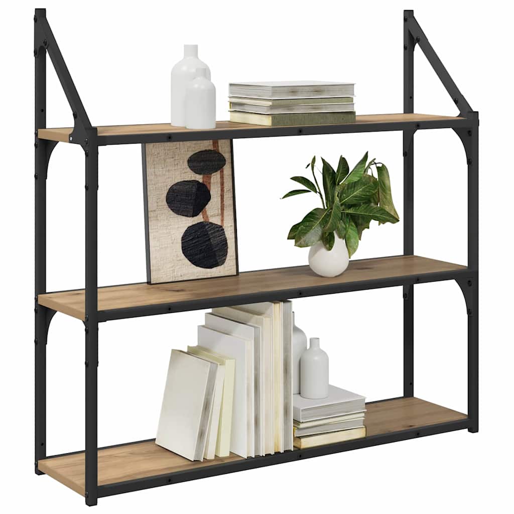 Ράφι Τοίχου Artisan Oak 80 x 21 x 78,5 cm Επεξεργασμένο ξύλο - Pakobazaar