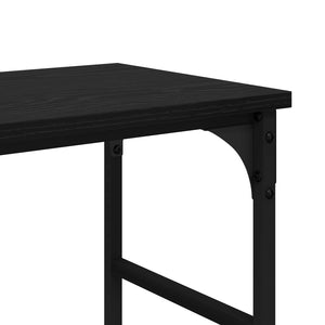 Τραπέζι κονσόλας με ράφι Μαύρη Οξυά 150 x 29 x 76,5 εκ - Pakobazaar