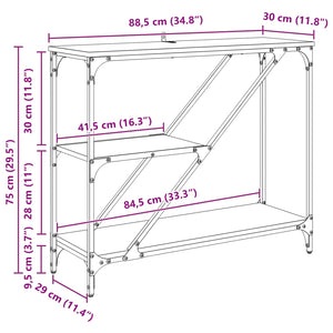 Τραπέζι κονσόλας Artisan Oak 88,5 x 30 x 75 εκ. - Pakobazaar