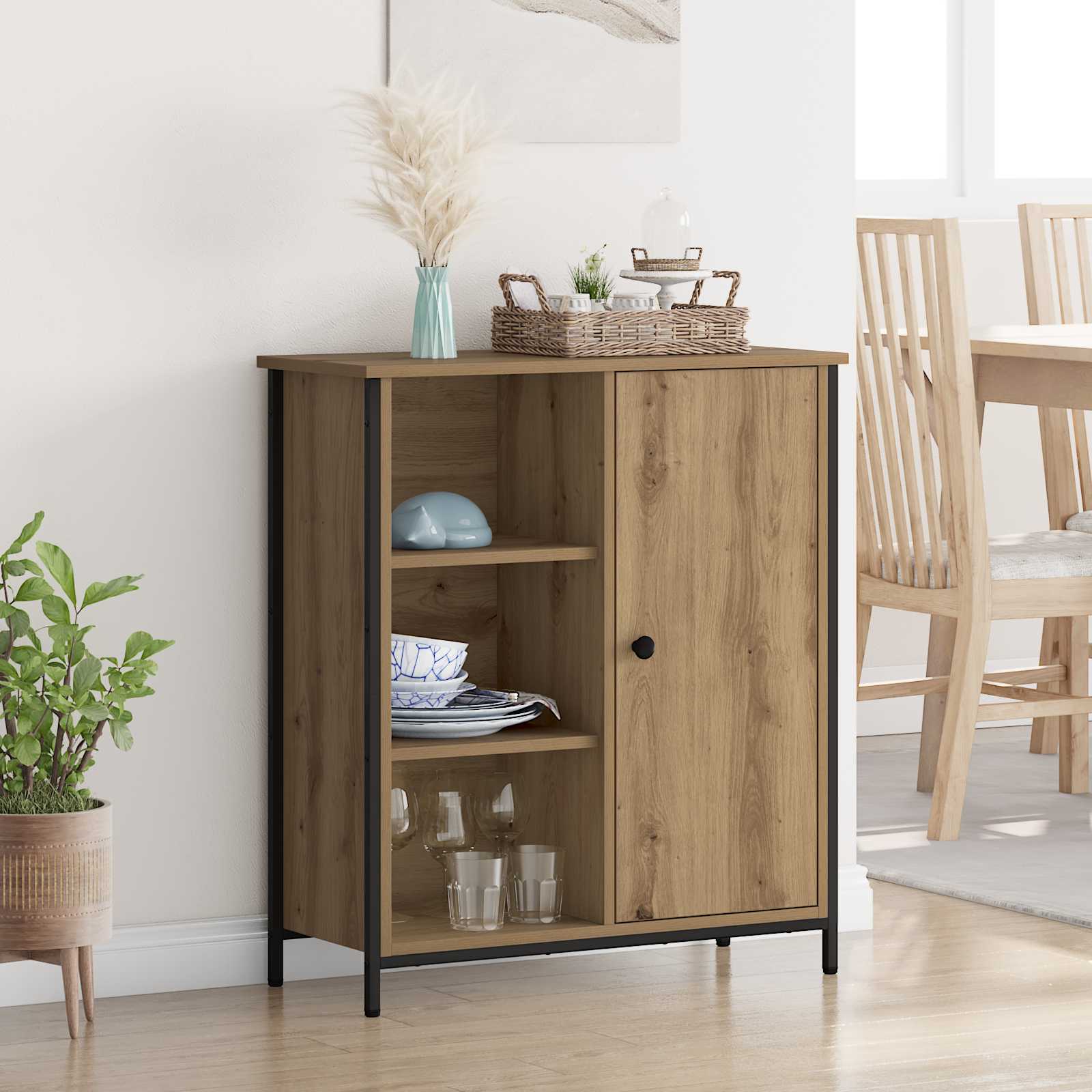 Πλαϊνό γραφείο Artisan Oak 70 x 30 x 80 εκ. Επεξεργασμένο ξύλο - Pakobazaar