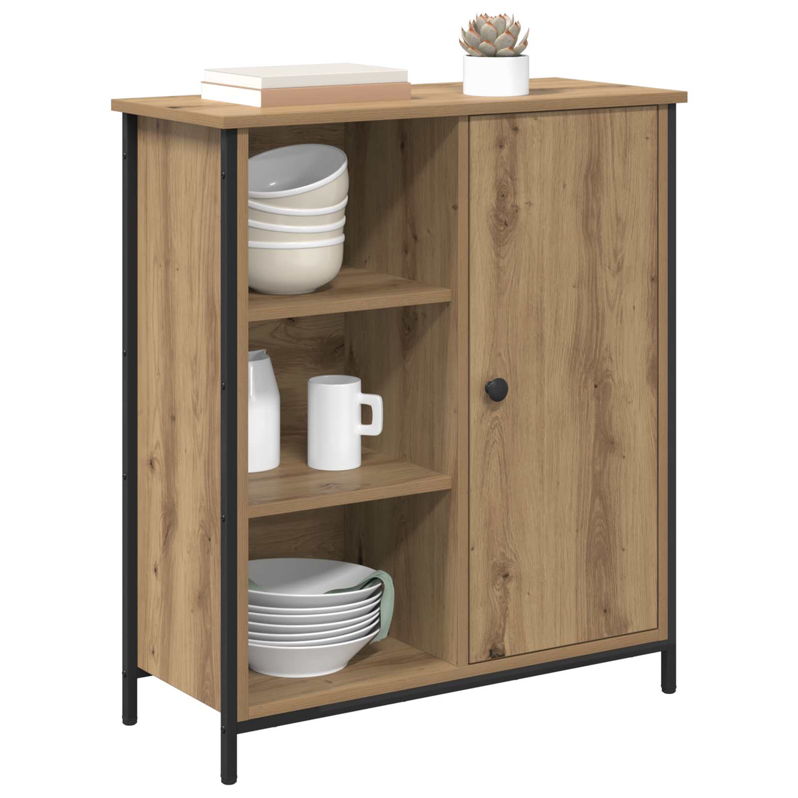 Πλαϊνό γραφείο Artisan Oak 70 x 30 x 80 εκ. Επεξεργασμένο ξύλο - Pakobazaar