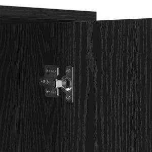 Πλαϊνό γραφείο Μαύρη Οξυά 70 x 30 x 80 εκ. Επεξεργασμένο ξύλο - Pakobazaar