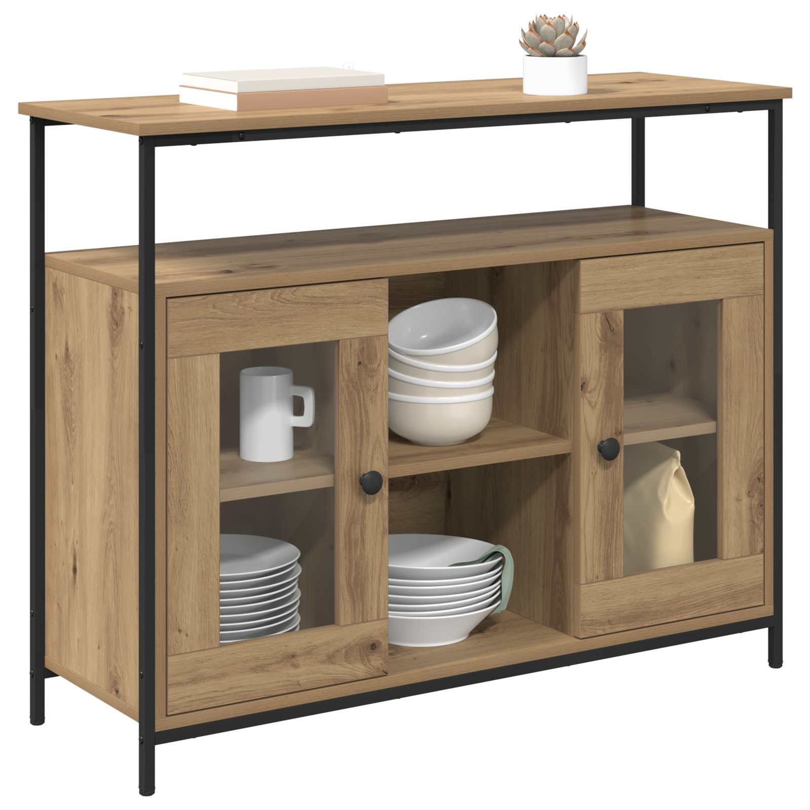 Πλαϊνό γραφείο Artisan Oak 100 x 35 x 80 εκ. Επεξεργασμένο ξύλο - Pakobazaar