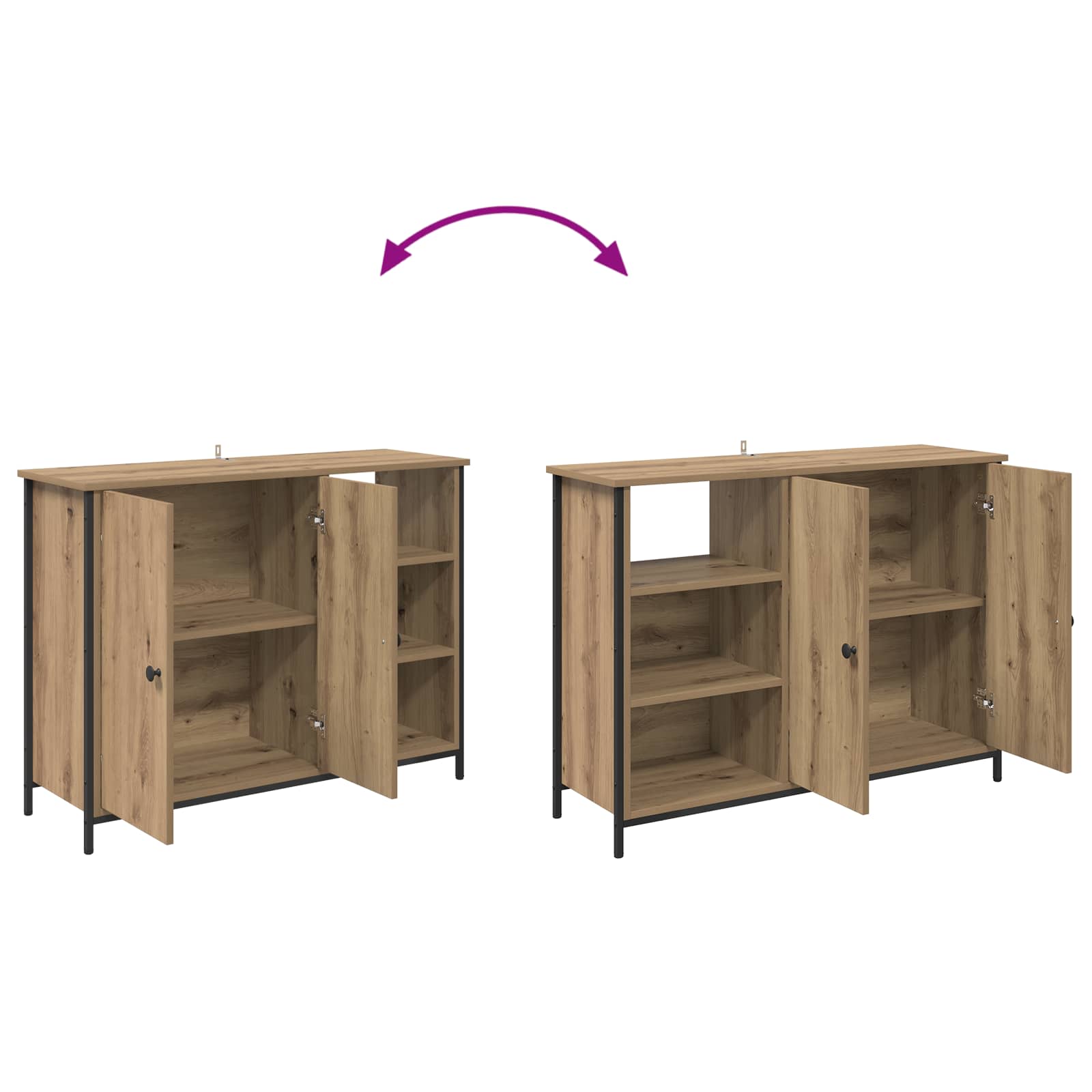 Πλαϊνό γραφείο Artisan Oak 100 x 33 x 75 εκ Επεξεργασμένο ξύλο - Pakobazaar