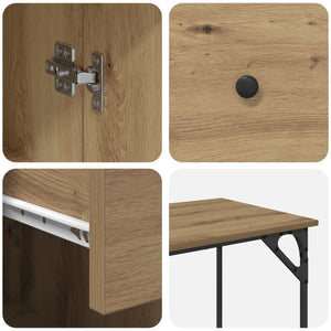 Γραφείο Υπολογιστή με συρτάρι Artisan Oak 131 x 48 x 75 εκ. - Pakobazaar
