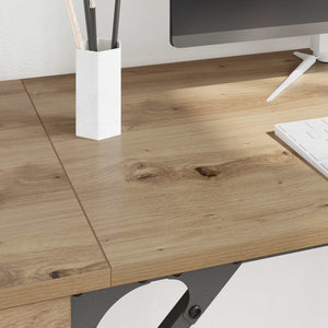Γραφείο Υπολογιστή με συρτάρι Artisan Oak 131 x 48 x 75 εκ. - Pakobazaar