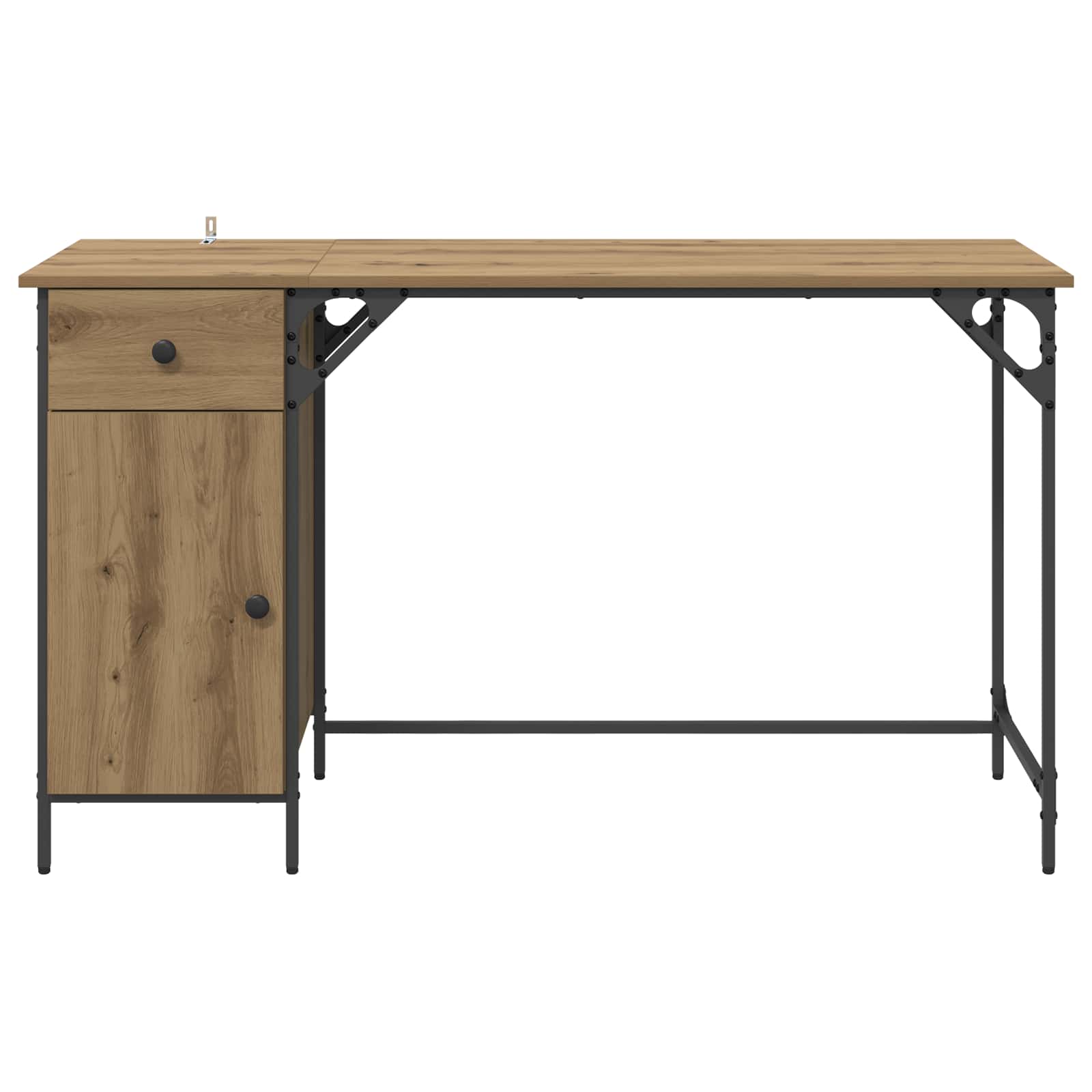 Γραφείο Υπολογιστή με συρτάρι Artisan Oak 131 x 48 x 75 εκ. - Pakobazaar