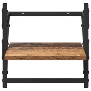 Σετ ραφιών τοίχου με ράφι 6 pcs Παλιό Ξύλο 100 x 25 x 30 cm - Pakobazaar