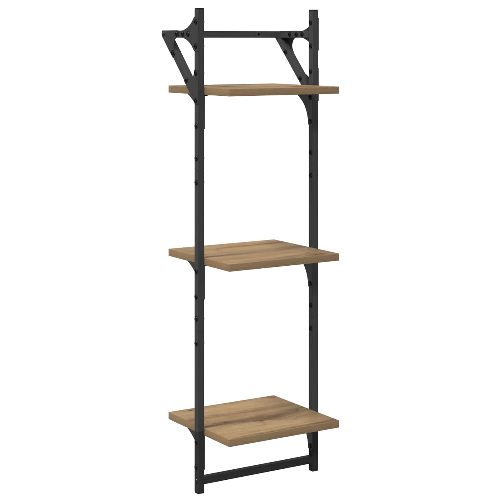 Σετ ραφιών τοίχου με ράφι 6 pcs Artisan Oak 100 x 25 x 30 cm - Pakobazaar