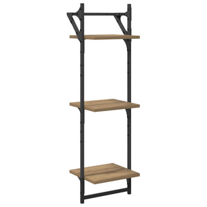 Σετ ραφιών τοίχου με ράφι 6 pcs Artisan Oak 100 x 25 x 30 cm - Pakobazaar