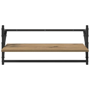 Σετ ραφιών τοίχου με ράφι 6 pcs Artisan Oak 100 x 25 x 30 cm - Pakobazaar